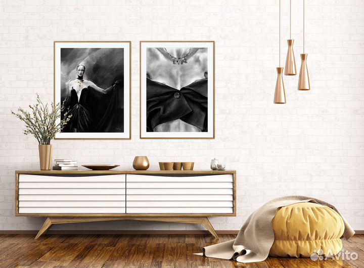 Картина в интерьер постер на холсте