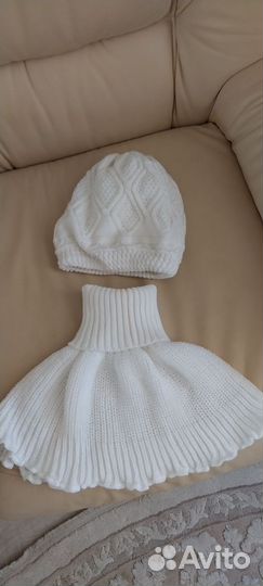 Комплект шапка и шарф женские