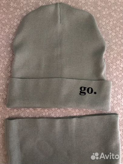 Комплект-Шапка и снуд-детские летние