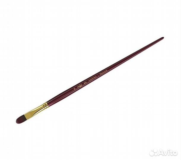Кисть художественная синтетика бордовая Гамма 