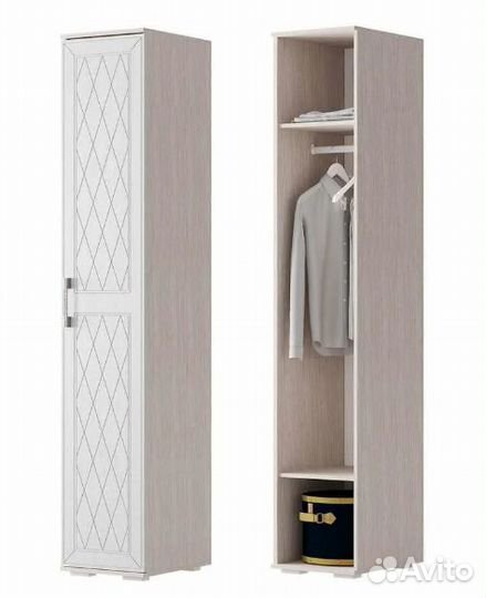 Шкаф Пенал Полки 0,4*38м Британика дуб атланта