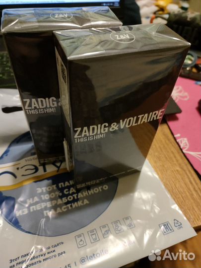 Zadig&voltaire This Is Him 100мл оригинал