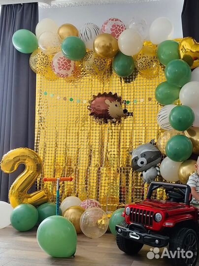 Фотозона 2 года, шары надуты