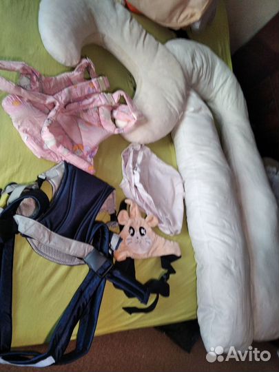 Матрас 120*60, кенгуру, бортики,пеленки, подушки