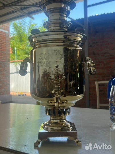 Старинные самовары, реставрированные