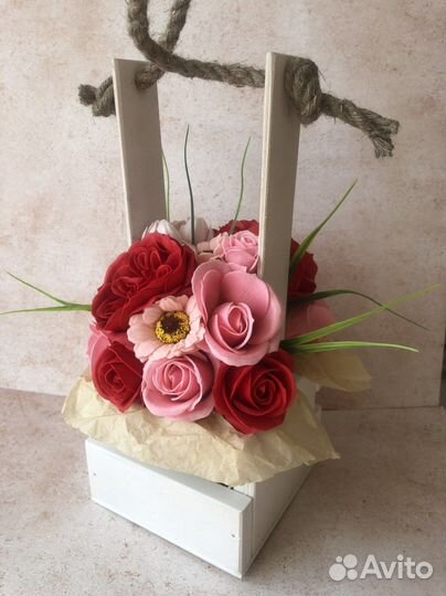 Букет из мыльных цветов