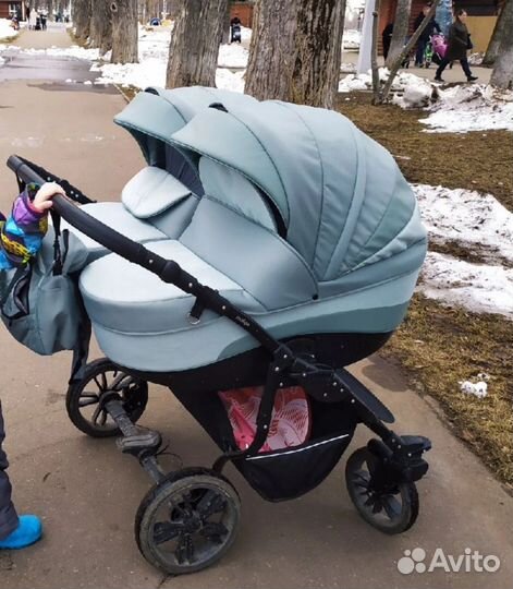 Коляска для двойни 2 в 1 indigo duo