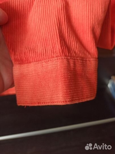 Вельветовая рубашка для девочки р. 152