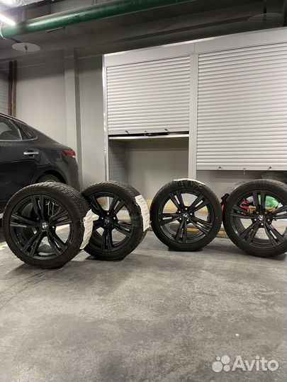 Комплект колес r18 bmw 798m style +conti зима