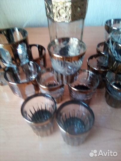 Графин,штоф все в комплекте со стаканами,стопками