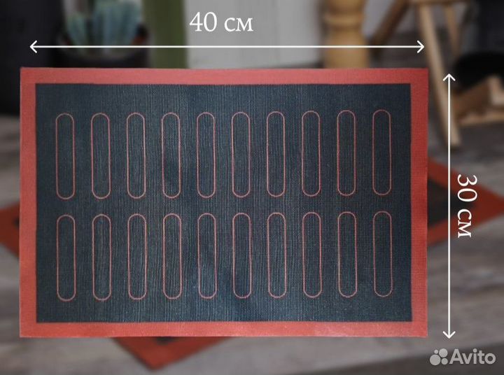 Коврик для выпечки + кисточка