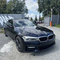 BMW 5 серия 3.0 AT, 2019, битый, 120 000 км, с пробегом, цена 2 350 000 руб.