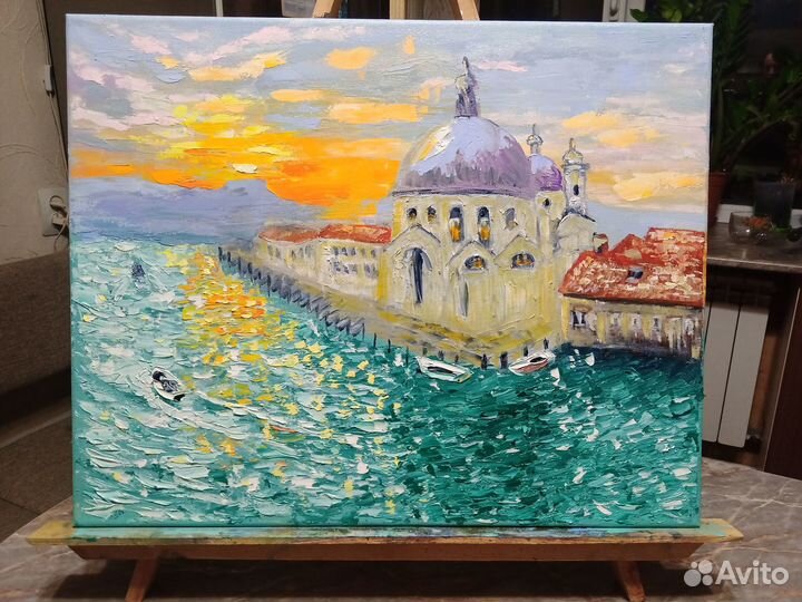 Картина маслом на холсте Венеция