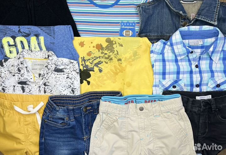 Пакет фирменных летних вещей на мальчика 110-116