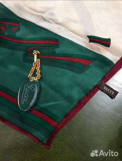 Палантин gucci 175х65 шелк италия