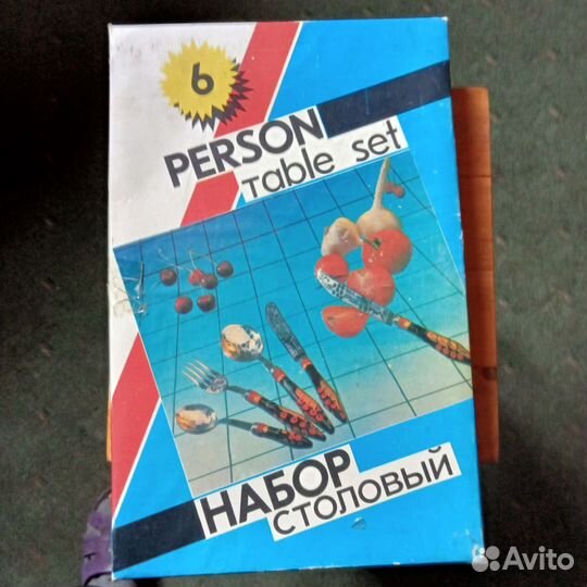 Набор столовых приборов Хохлома СССР новый