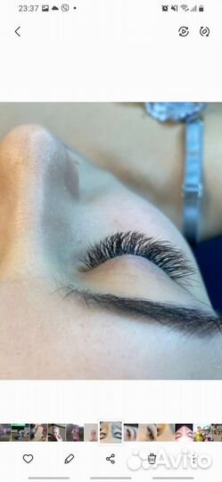Наращивание ресниц на дому
