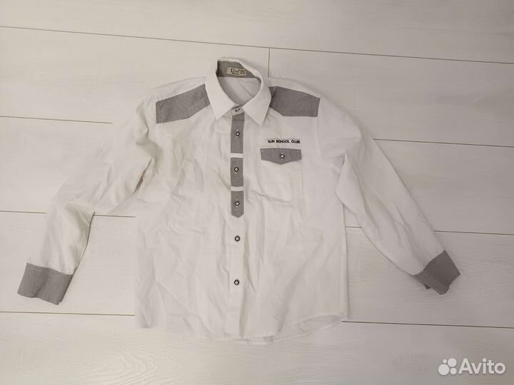 Вещи на мальчика 7-10 лет - рубашки разные