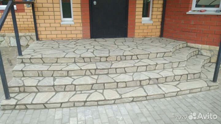 Природный камень(облицовка цоколя,мощение,укладка)