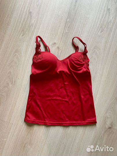 Топ бордовый