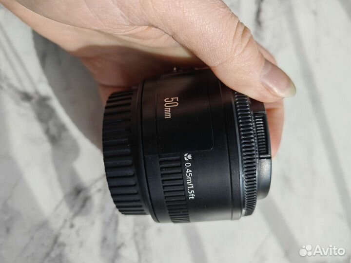 Объектив canon ef 50mm 1:1.8