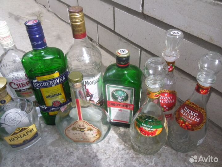 Пакет бутылок для коллекции и творчества