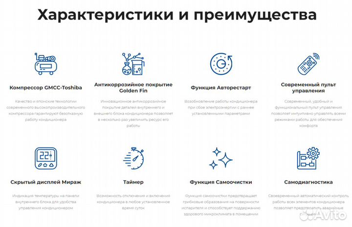 Кондиционер Бирюса B-12FPR/B-12FPQ до 35 кв.м