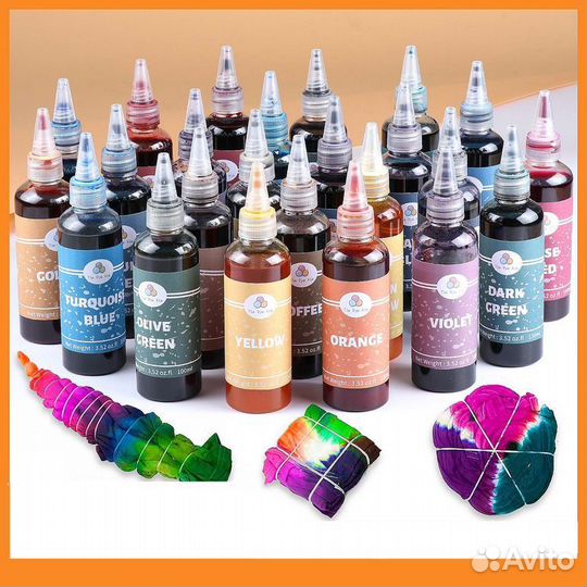 100 мл. Краситель для ткани Кислотно-синий