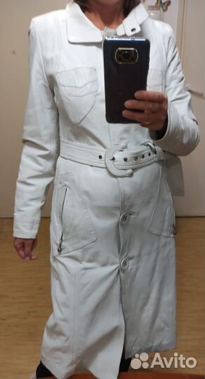 Кожаное пальто