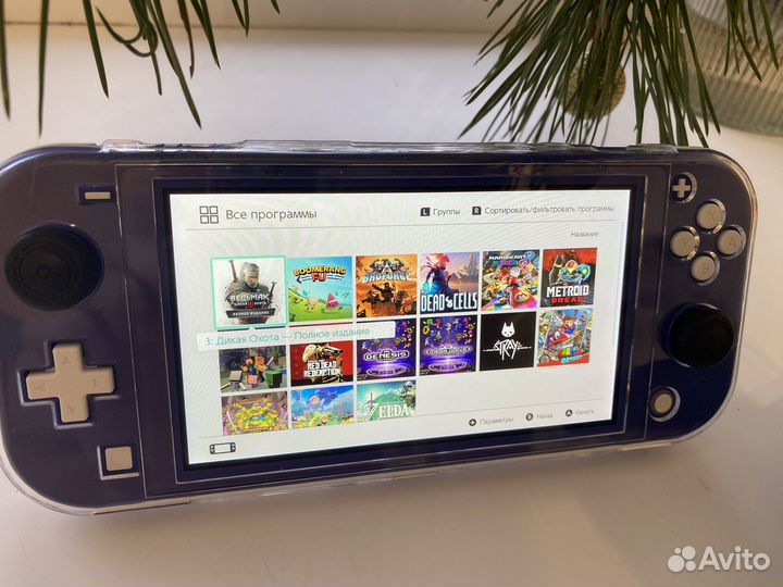 Nintendo switch lite чипованая с играми