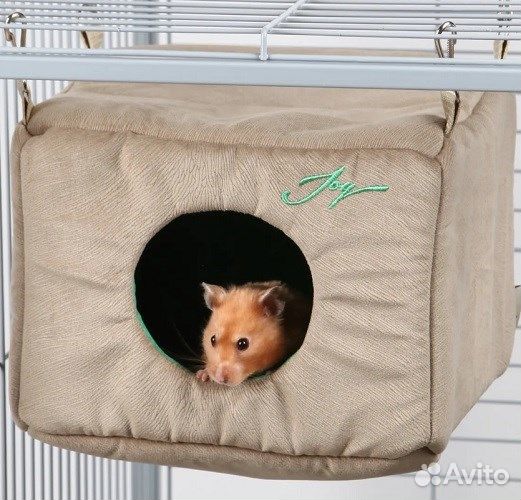 Домик подвесной каркасный 18*23 см JOY серо-коричн