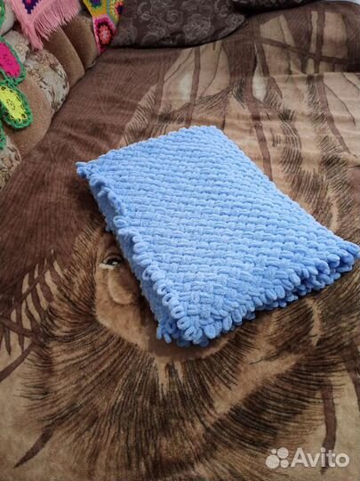 Плед детский вязаный ручная работа