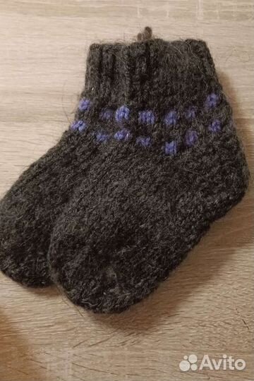 Носки вязанные шерстяные для детей