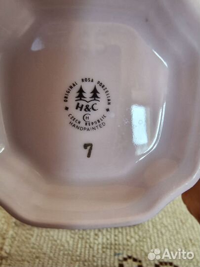 Чашка с блюдцем новая