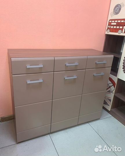 Комод Вегас кофе с молоком глянец