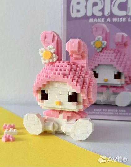 3D конструктор из миниблоков hello kitty