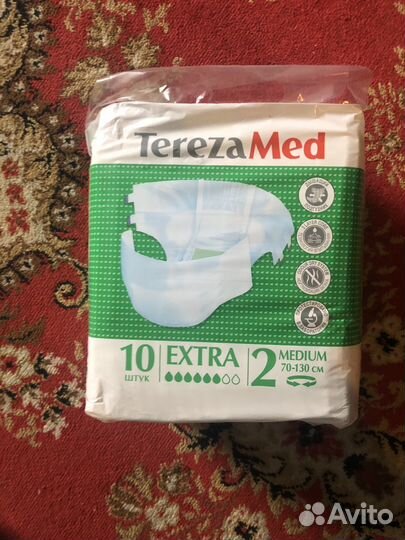 Памперсы для взрослых размер m по 30 штук