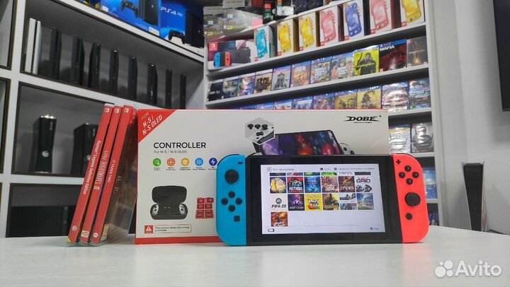 Nintendo Switch прошитая + куча игр