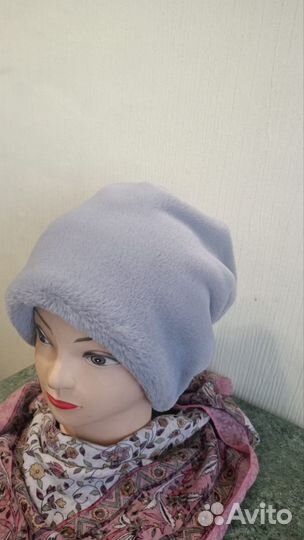 Шапочка женская из экомеха