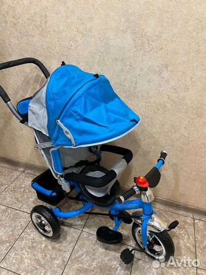 Детский велосипед с ручкой новый