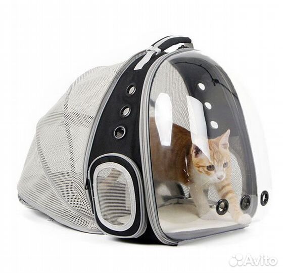 Рюкзак переноска для животных с трещиной пластика