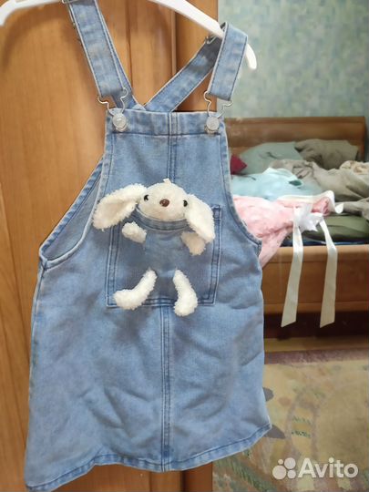 Джинсовый сарафан 116