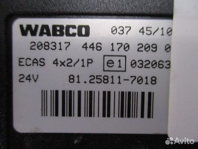 Блок управления ecas 4x2/1P MAN 81258117018