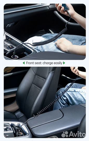 USB Type-C Кабель 1.8 метра Витой (Пружина)