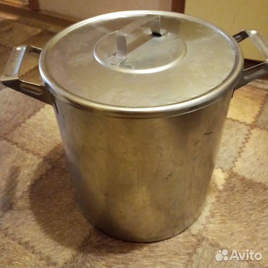 Бак из нержавейки 30 л с крышкой