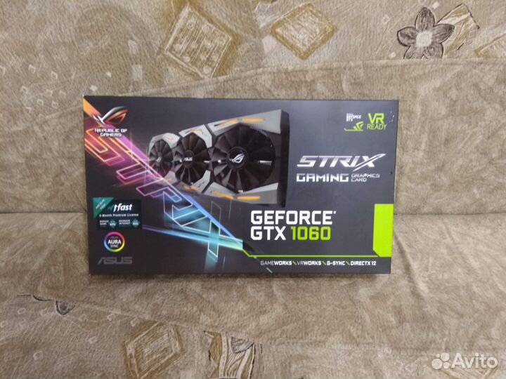 Видеокарта Asus rog strix gtx 1060
