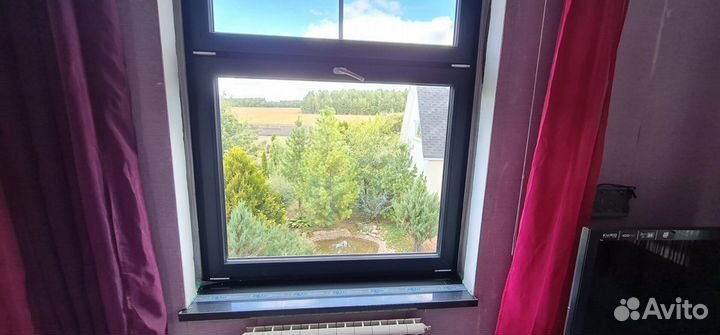 Подоконник moeller LD-40 Черный clean touch