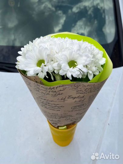 Мини букет из ромашек