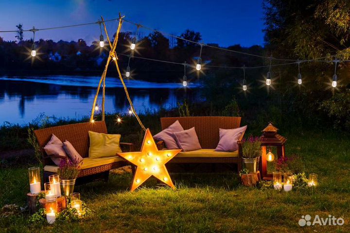 Гирлянда бэлт лайт, ретро гирлянда уличная, belt l