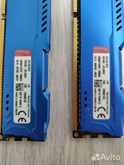 Оперативная память DDR3 Kingston 8GB 2x4Gb 1866Mhz